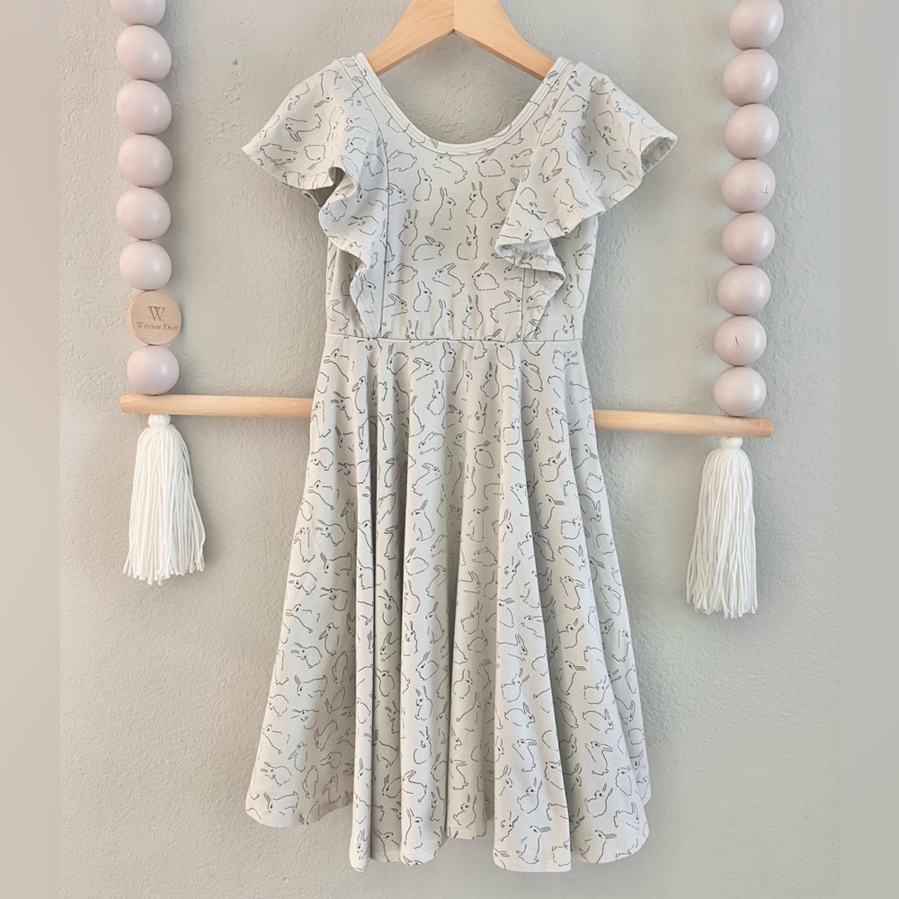 Remi Girl Bunny 🐰 Dress with Ruffed Sleevez